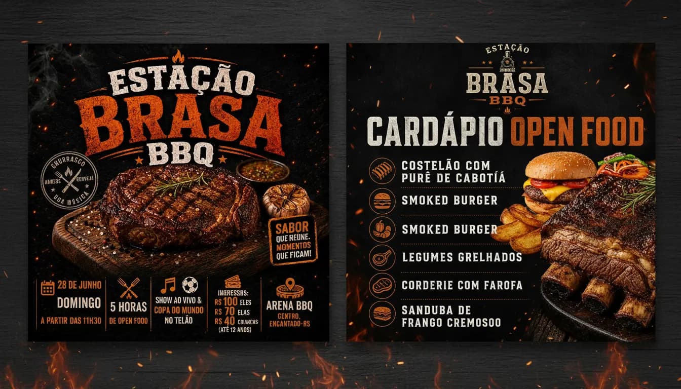 Imagem do Evento: Estação Brasa BBQ - Open food de churrasco